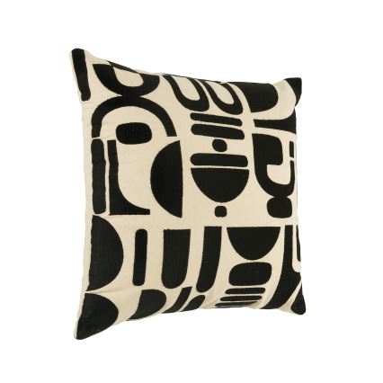 Eglo 420307 - Dekokissen CHEVERY 45 x 45 cm creme/schwarz