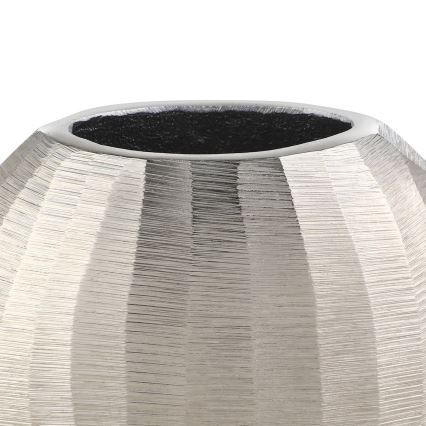 Eglo - Metallvase 13x15 cm silbern