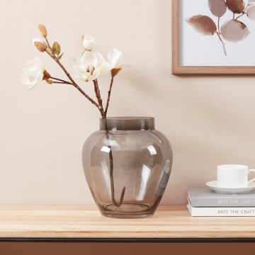 Eglo 421211 - Glasvase ASINDRO 23,5x22 cm schwarz/rauchfarben