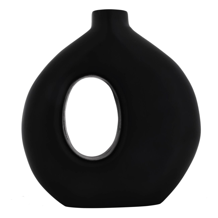 Eglo - Holzvase 16,5x18 cm schwarz