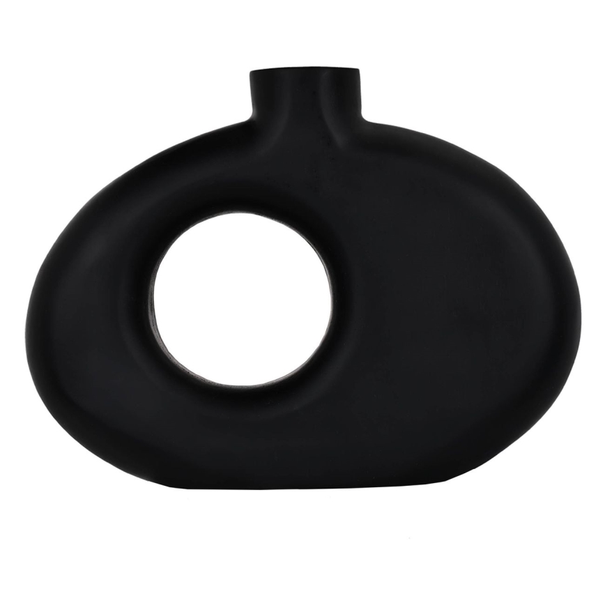 Eglo - Holzvase 18x25,5 cm schwarz