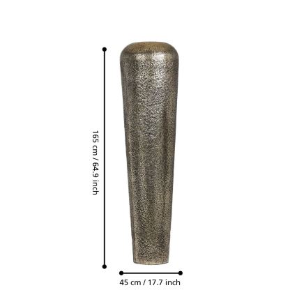 Eglo 421328 - Metallvase MIYAZAKI 165 x 45 cm bronzefarben