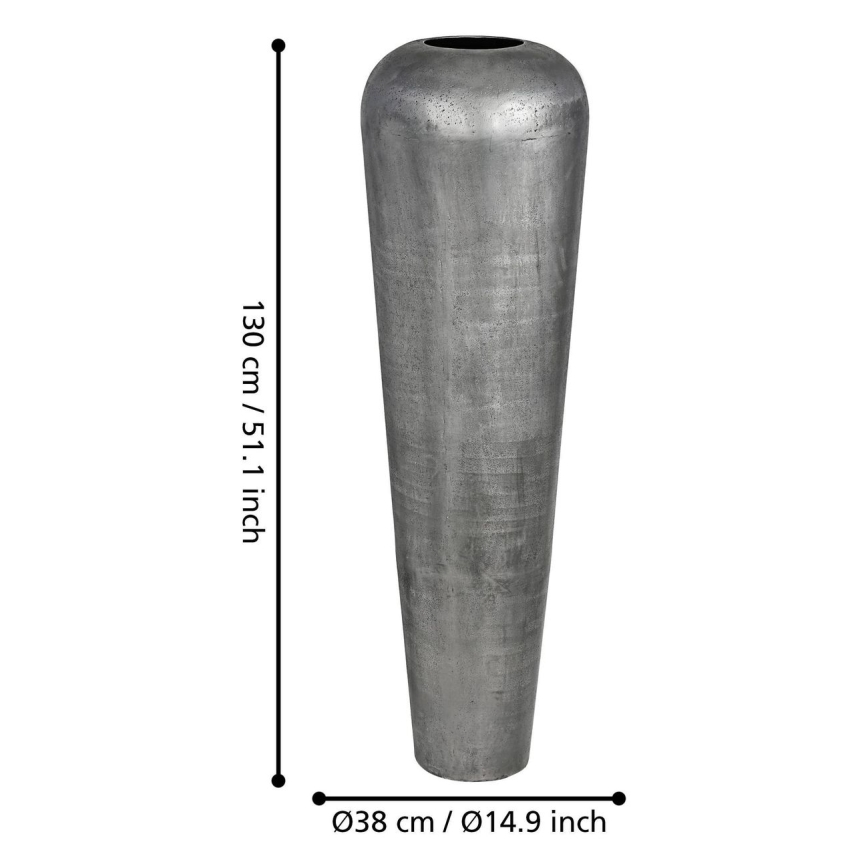 Eglo 421334 - Metallvase MIYAZAKI 130 x 38 cm, grau