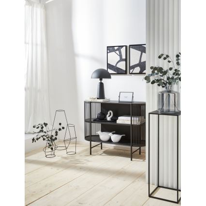 Eglo 421385 - Glasvase NABAS 24,5x21 cm schwarz/rauchgrau