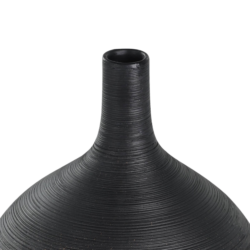 Eglo - Keramik-Vase 22x16 cm schwarz/golden