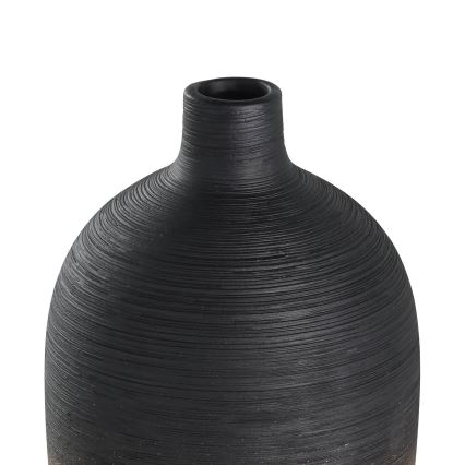 Eglo - Keramik-Vase 28x12,5 cm schwarz/golden