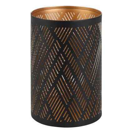 Eglo - Kerzenleuchter 15x10 cm schwarz/golden