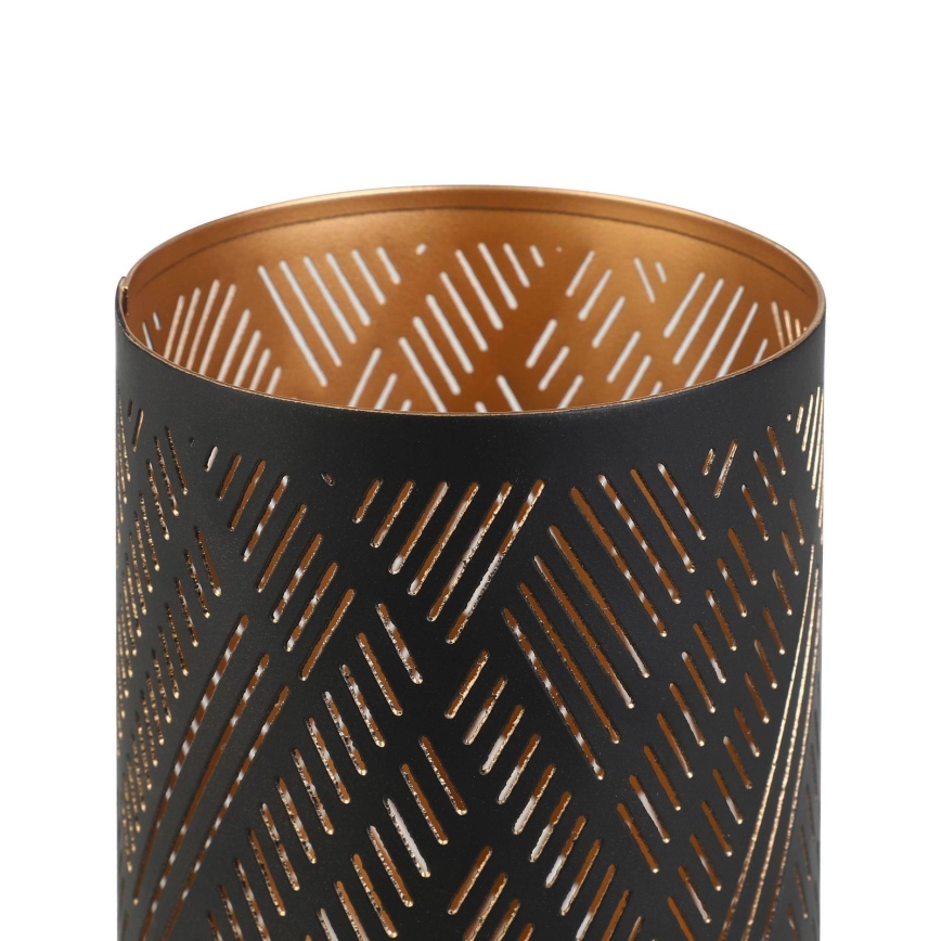Eglo - Kerzenleuchter 15x10 cm schwarz/golden