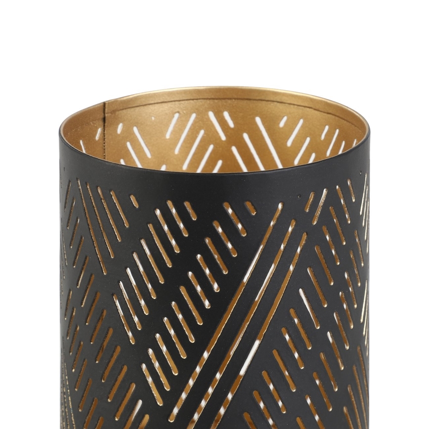 Eglo - Kerzenleuchter 10x7,5 cm schwarz/golden