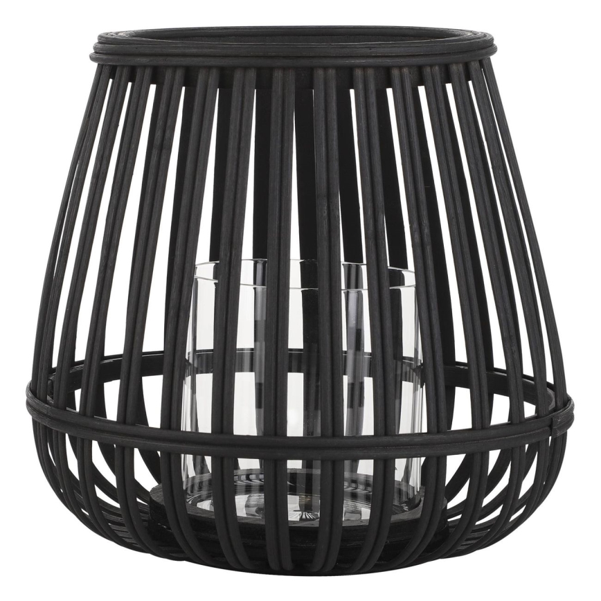 Eglo - Kerzenhalter 20x22 cm schwarz/Bambus