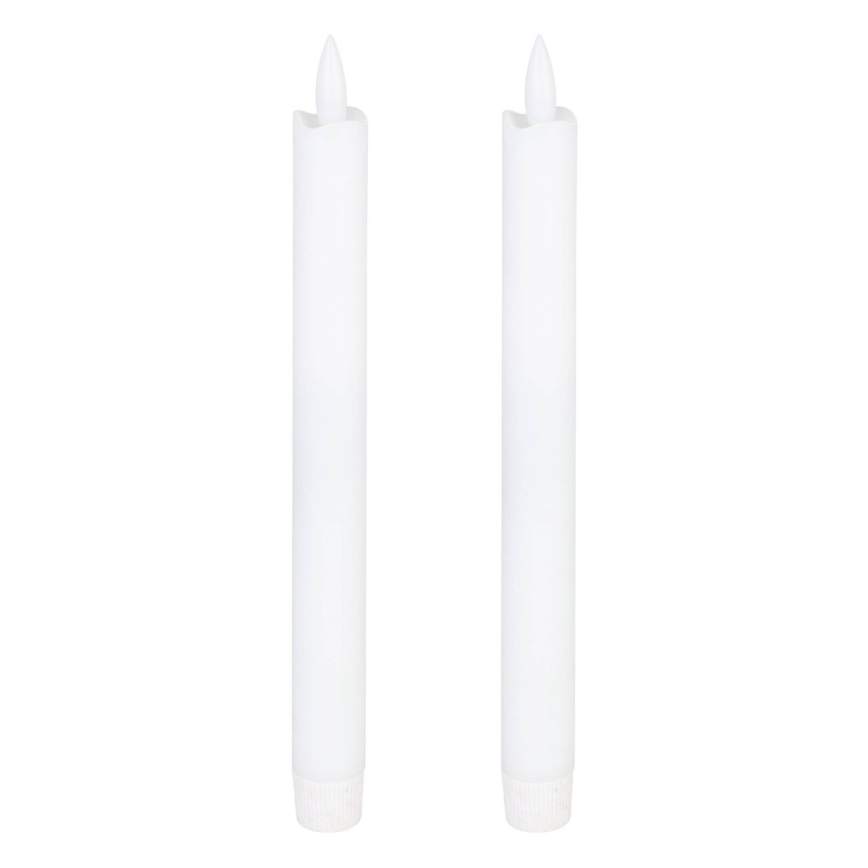 Eglo - SET 2x LED-Kerze LED/1xAAA 24,5 cm weiß