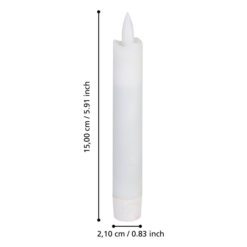 Eglo - SET 2x LED-Kerze LED/1xAAA 15 cm weiß