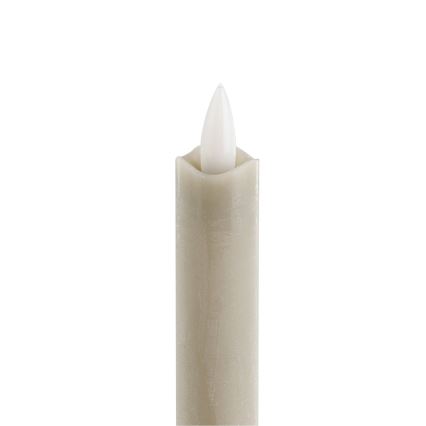 Eglo - SET 2x LED-Kerze LED/1xAAA 24,5 cm beige