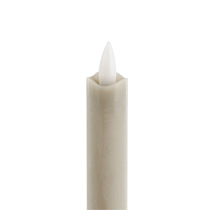 Eglo - SET 2x LED-Kerze LED/1xAAA 24,5 cm beige