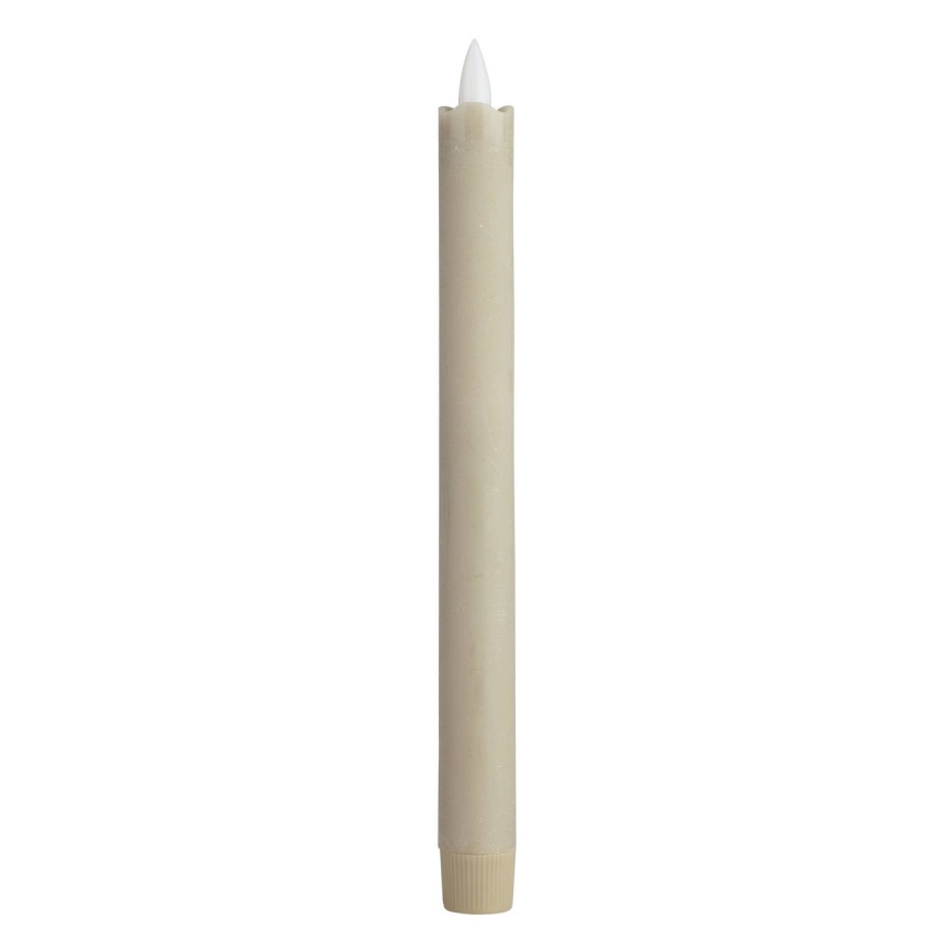 Eglo - SET 2x LED-Kerze LED/1xAAA 24,5 cm beige
