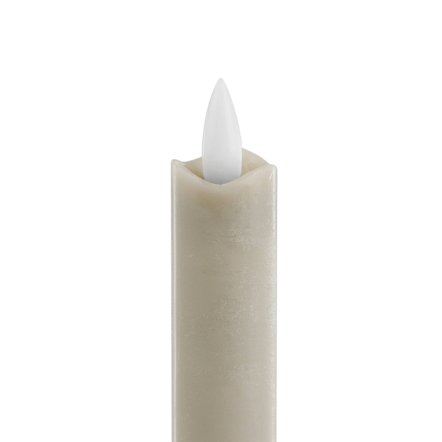 Eglo - SET 2x LED-Kerze LED/1xAAA 15 cm beige