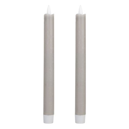 Eglo - SET 2x LED-Kerze LED/1xAAA 24,5 cm grau