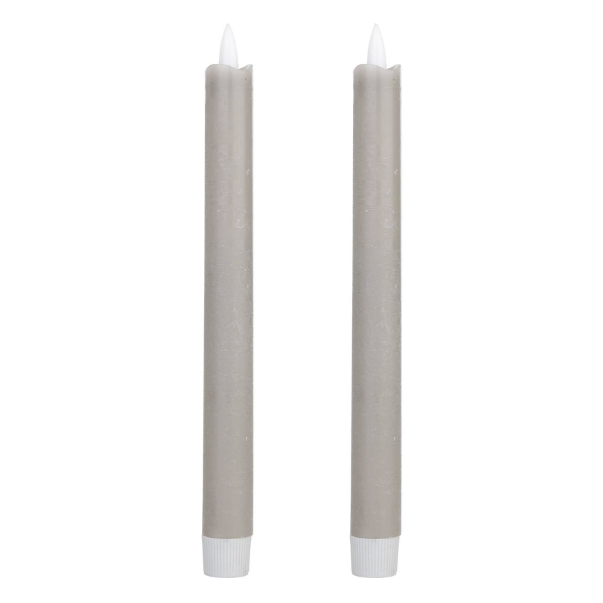 Eglo - SET 2x LED-Kerze LED/1xAAA 24,5 cm grau