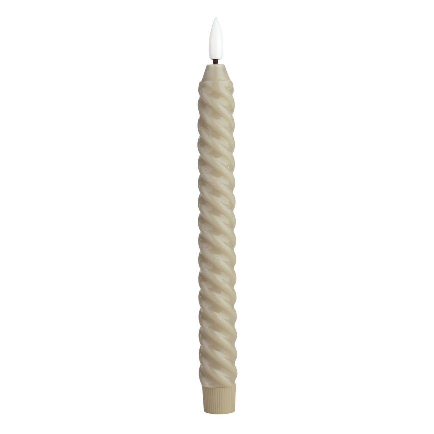 Eglo - SET 2x LED-Kerze LED/1xAAA 24,5 cm beige