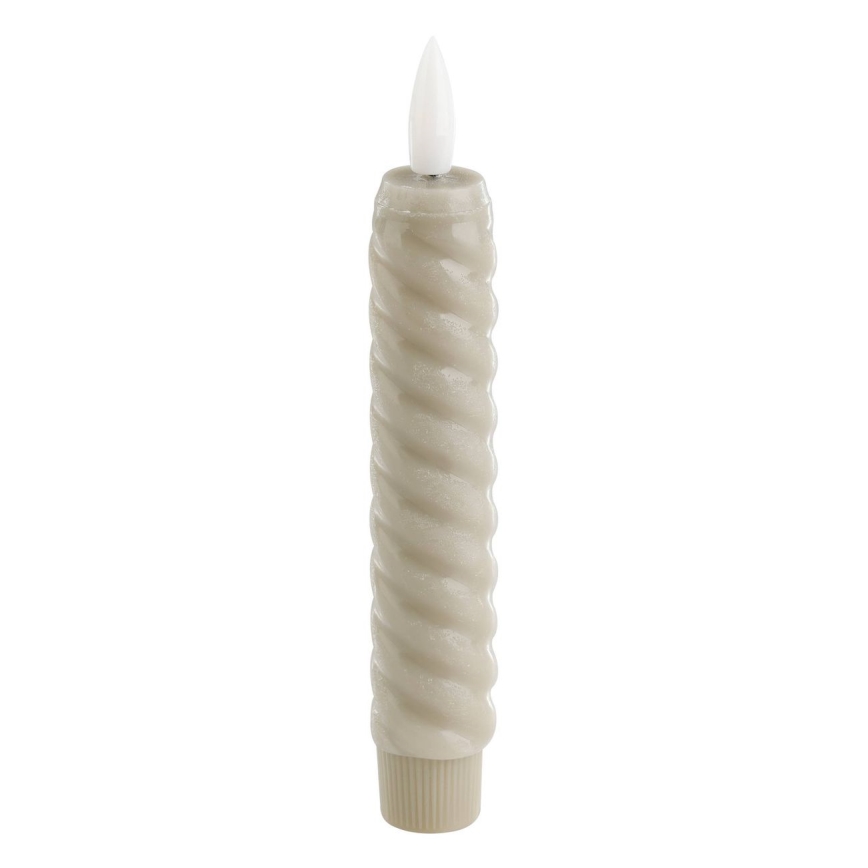 Eglo - SET 2x LED-Kerze LED/1xAAA 15 cm beige
