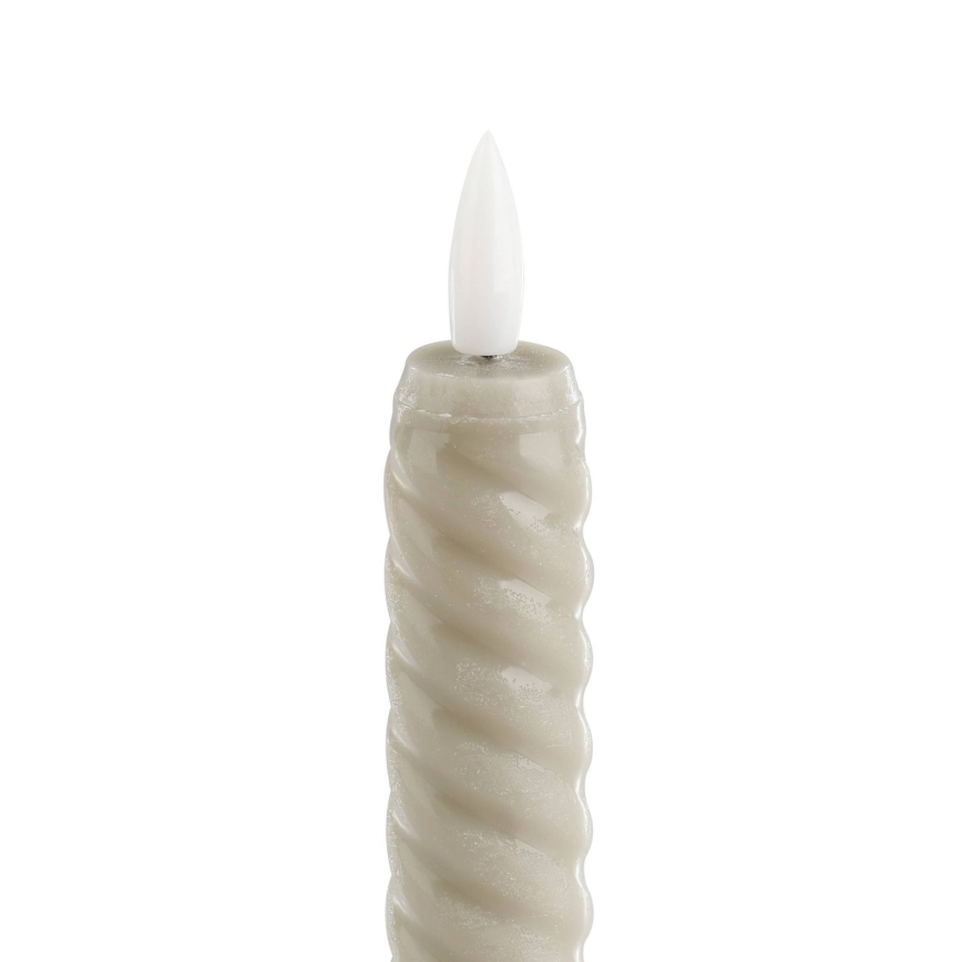 Eglo - SET 2x LED-Kerze LED/1xAAA 15 cm beige