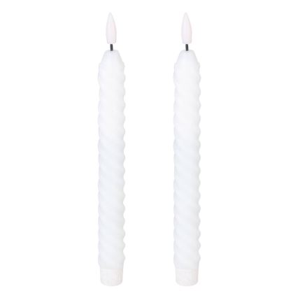 Eglo - SET 2x LED-Kerze LED/1xAAA 25 cm weiß