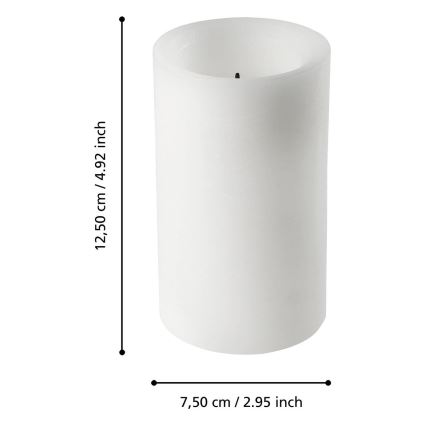 Eglo - LED-Kerze LED/2xAA warmweiβ