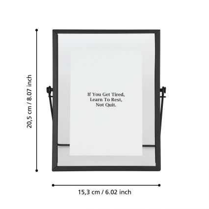 Eglo - Bilderrahmen 10x15 cm schwarz