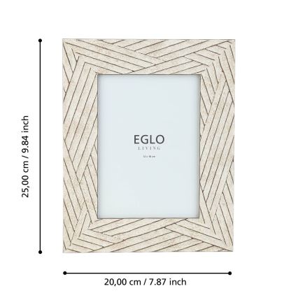 Eglo - Fotorahmen 13x18 cm beige