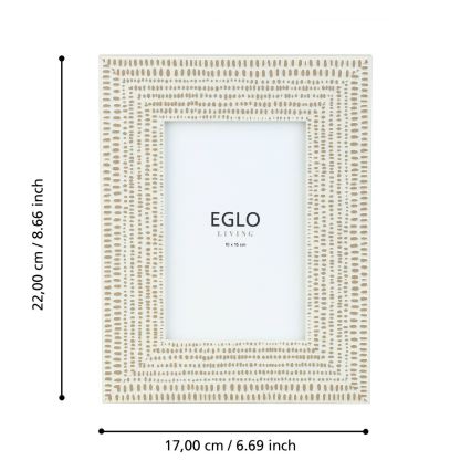 Eglo - Fotorahmen 10x15 cm cremefarben