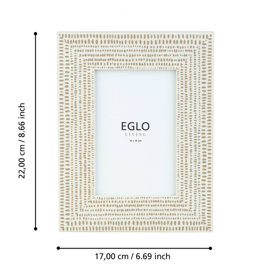 Eglo - Fotorahmen 10x15 cm cremefarben