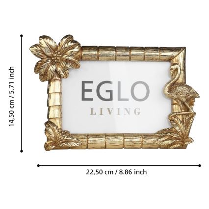 Eglo - Fotorahmen 10x15 cm golden