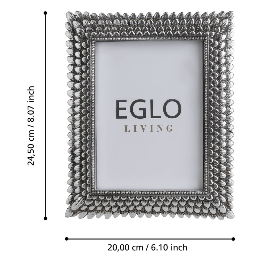 Eglo - Fotorahmen 13x18 cm silbern