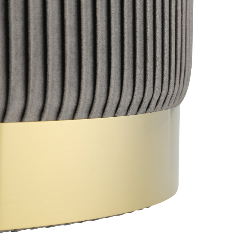 Eglo - SET 2x Sitzhocker d 31,5/36 cm grau/golden