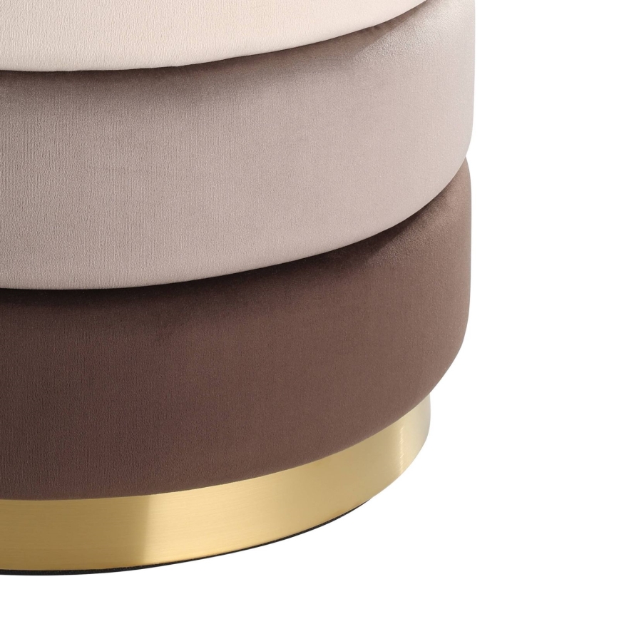 Eglo - Hocker 42,5x50 cm braun/gold