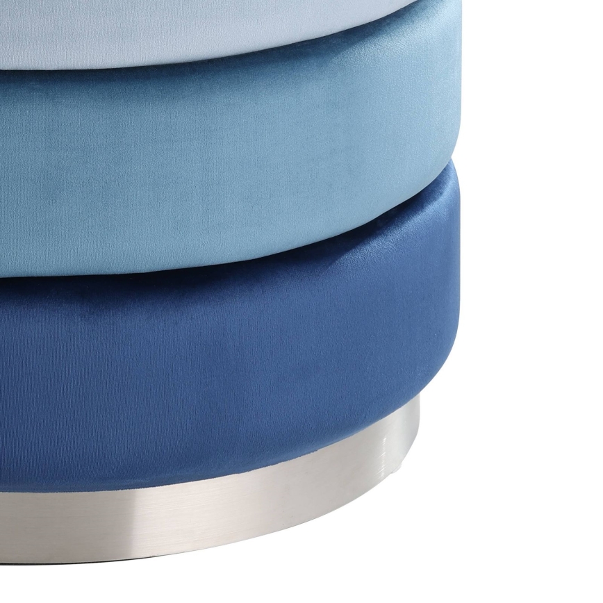 Eglo - Hocker 42,5x50 cm blau/chrom