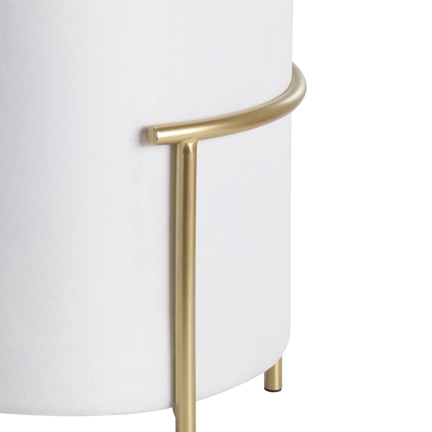 Eglo - Sitzhocker 46x41 cm weiß/golden