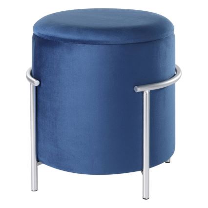 Eglo - Sitzhocker 46x41 cm blau/Chrom
