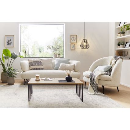 Eglo 424801 - Couchtisch AUKSIDE 53,5 x 100 cm braun/schwarz