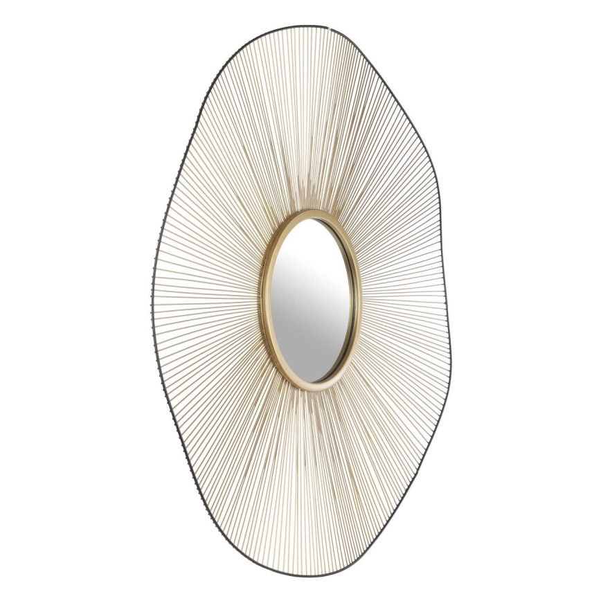 Eglo - Wandspiegel Ø 76 cm in Gold/Schwarz