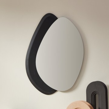 Eglo 425051 - Wandspiegel LIOMA 68x48 cm Fichte/schwarz