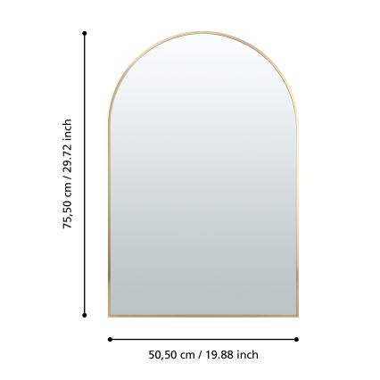 Eglo 425057 - Wandspiegel AMBERY 75,5x50,5 cm goldfarben