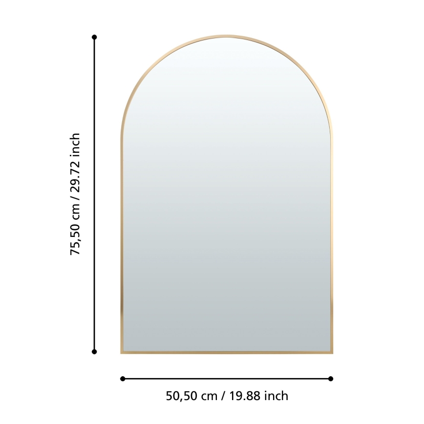 Eglo 425057 - Wandspiegel AMBERY 75,5x50,5 cm goldfarben