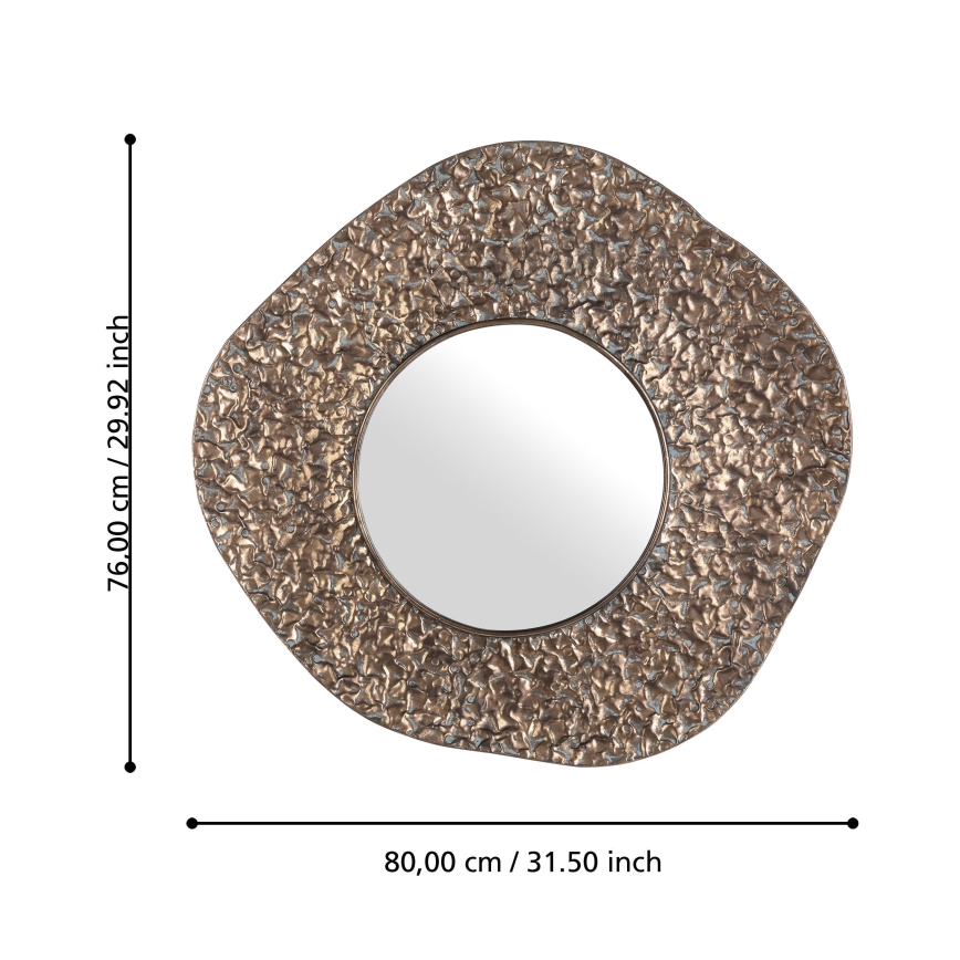Eglo 425073 - Wandspiegel TOAMASINA 76 x 80 cm, bronzefarben