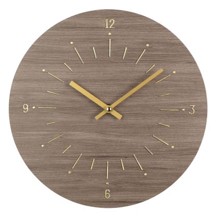 Eglo - Wanduhr 1xAA d 30 cm braun