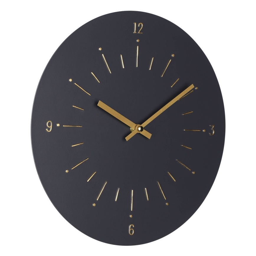 Eglo - Wanduhr 1xAA d 30 cm schwarz