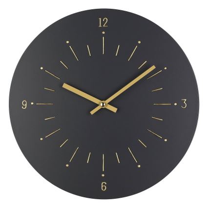Eglo - Wanduhr 1xAA d 30 cm schwarz