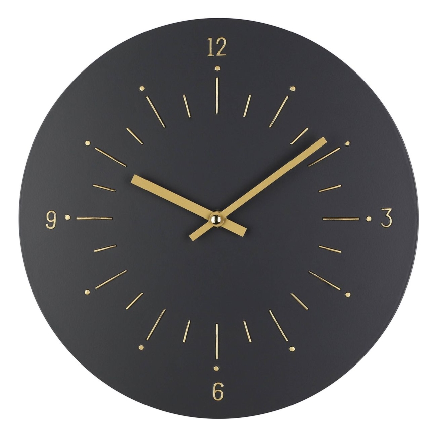 Eglo - Wanduhr 1xAA d 30 cm schwarz
