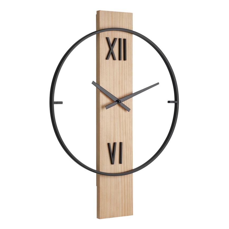 Eglo - Wanduhr 1xAA 56x40 cm Holz/Metall - FSC -zertifiziert