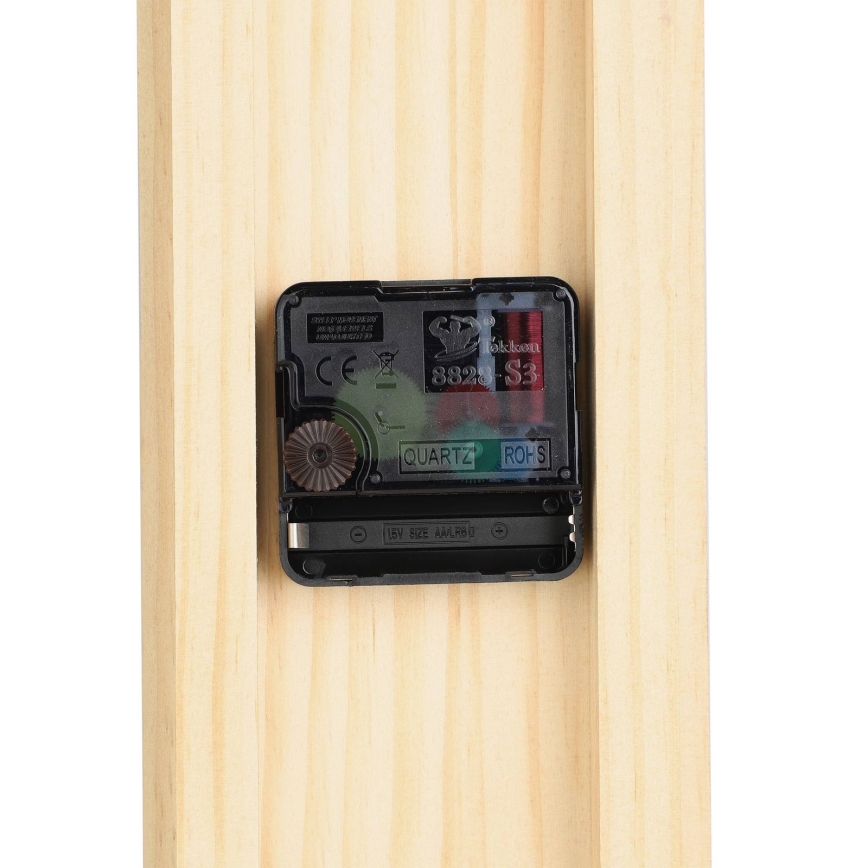 Eglo - Wanduhr 1xAA 56x40 cm Holz/Metall - FSC -zertifiziert